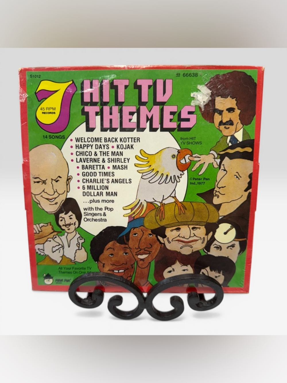 RARE Peter Pan Records Hit TV Themes 7pc 45 RPM (1977) [NEW SEALED] Vinyl LP set